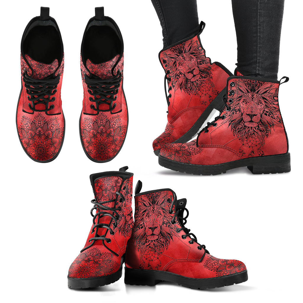 Red Lion Mandala Womens Boots