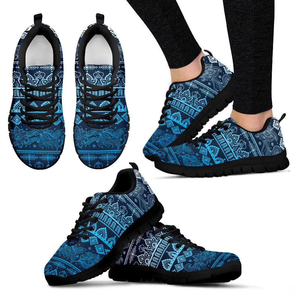 Blue Boho Chic Sneakers