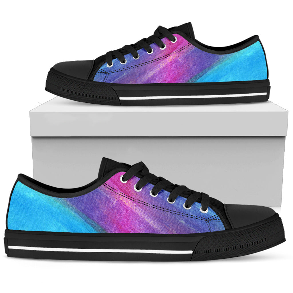 Blue & Purple Abstract Art Shoes