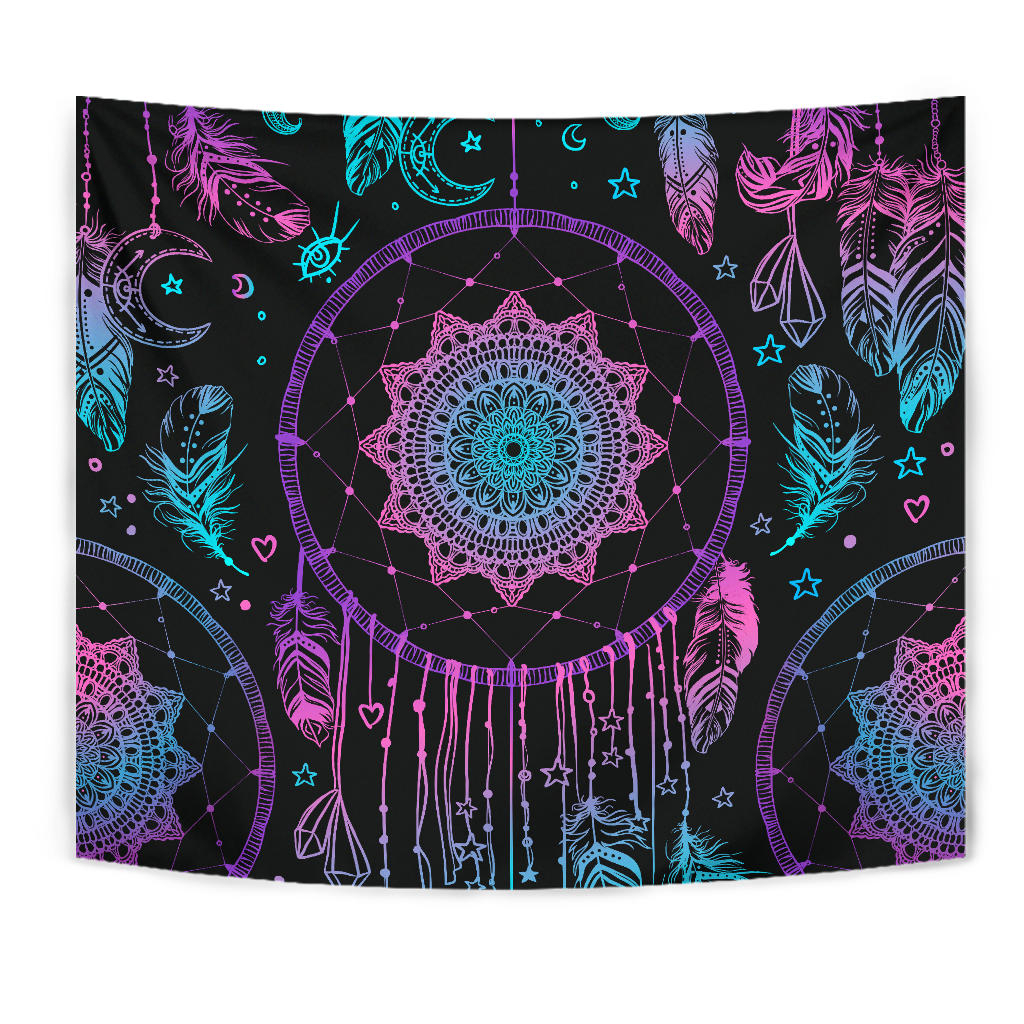 Pink & Purple Dream Catcher Wall Tapestry