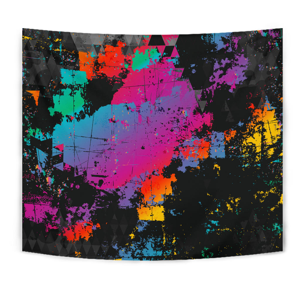 Colorful Abstract Art Wall Tapestry