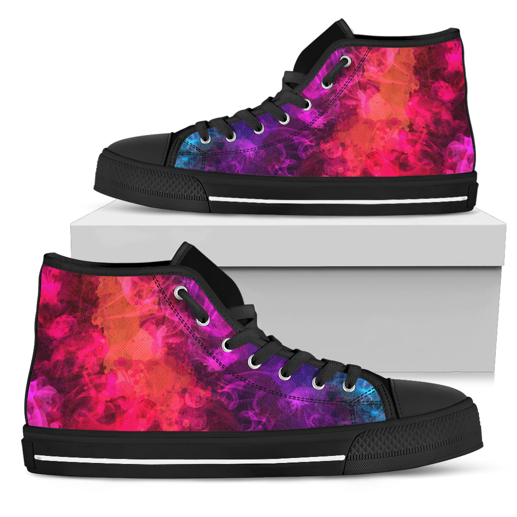 Pink & Purple Smoke High Top Shoe