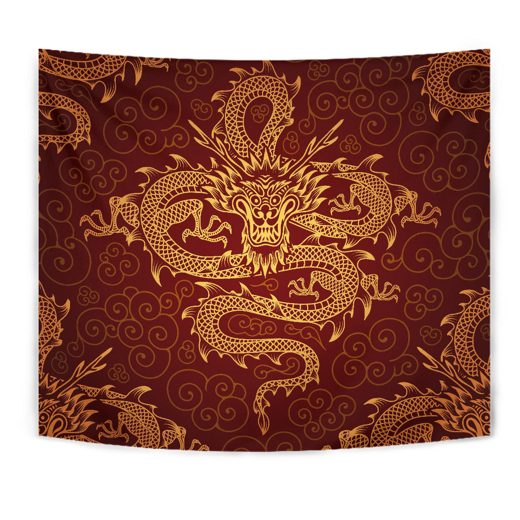 Red Dragon Wall Tapestry