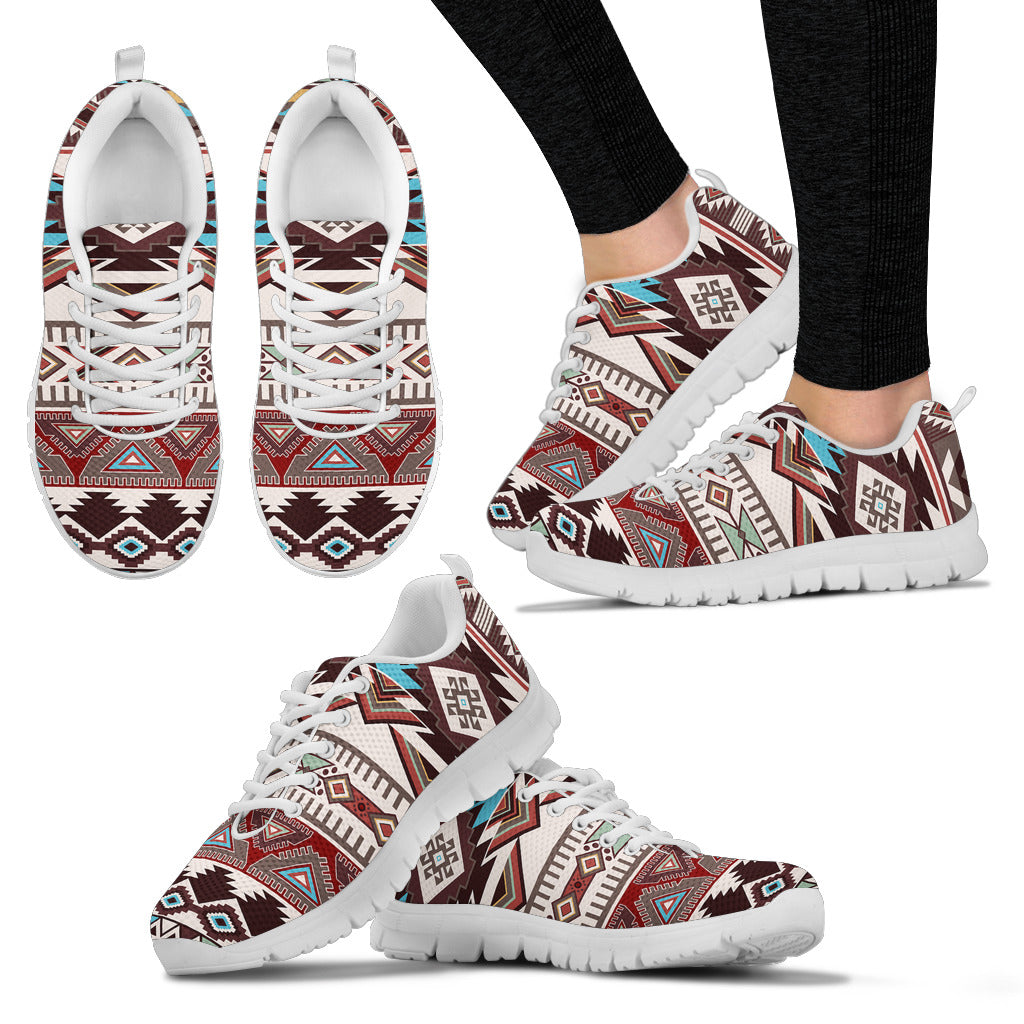 Brown Boho Aztec Sneakers