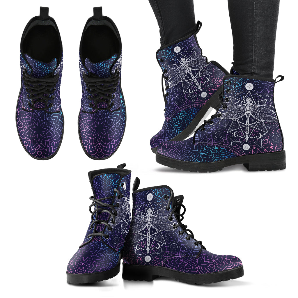 Dragonfly Mandala Womens Boots