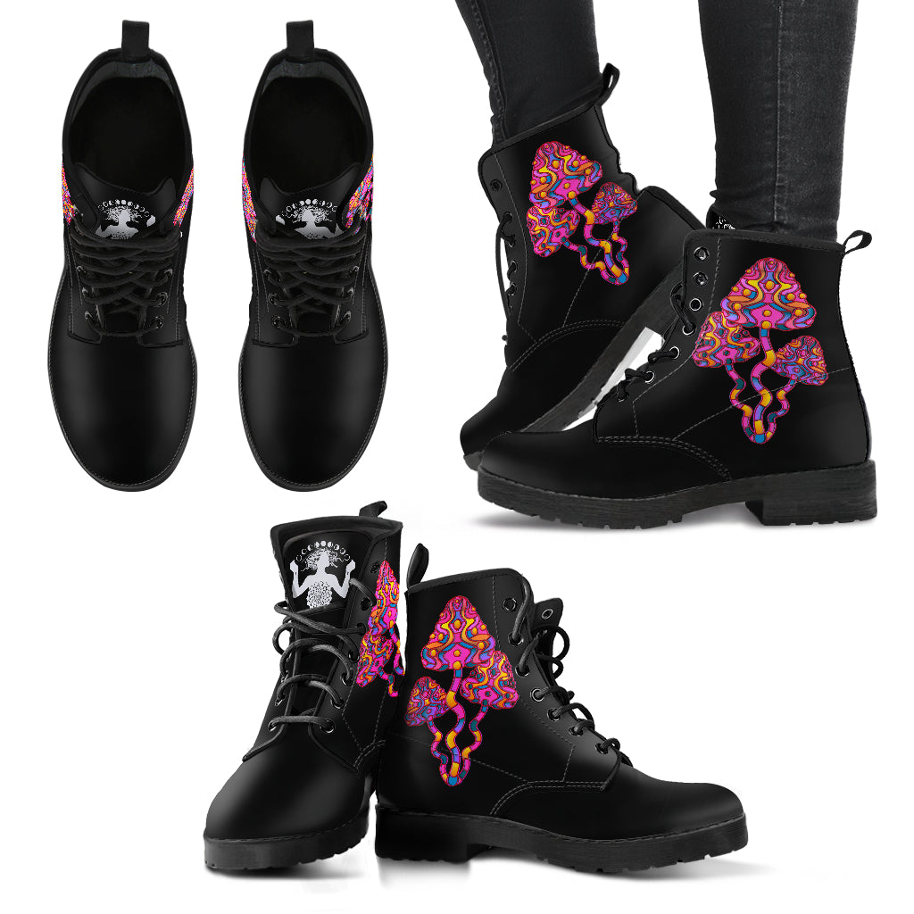 Magic Mushrooms Womens Boots