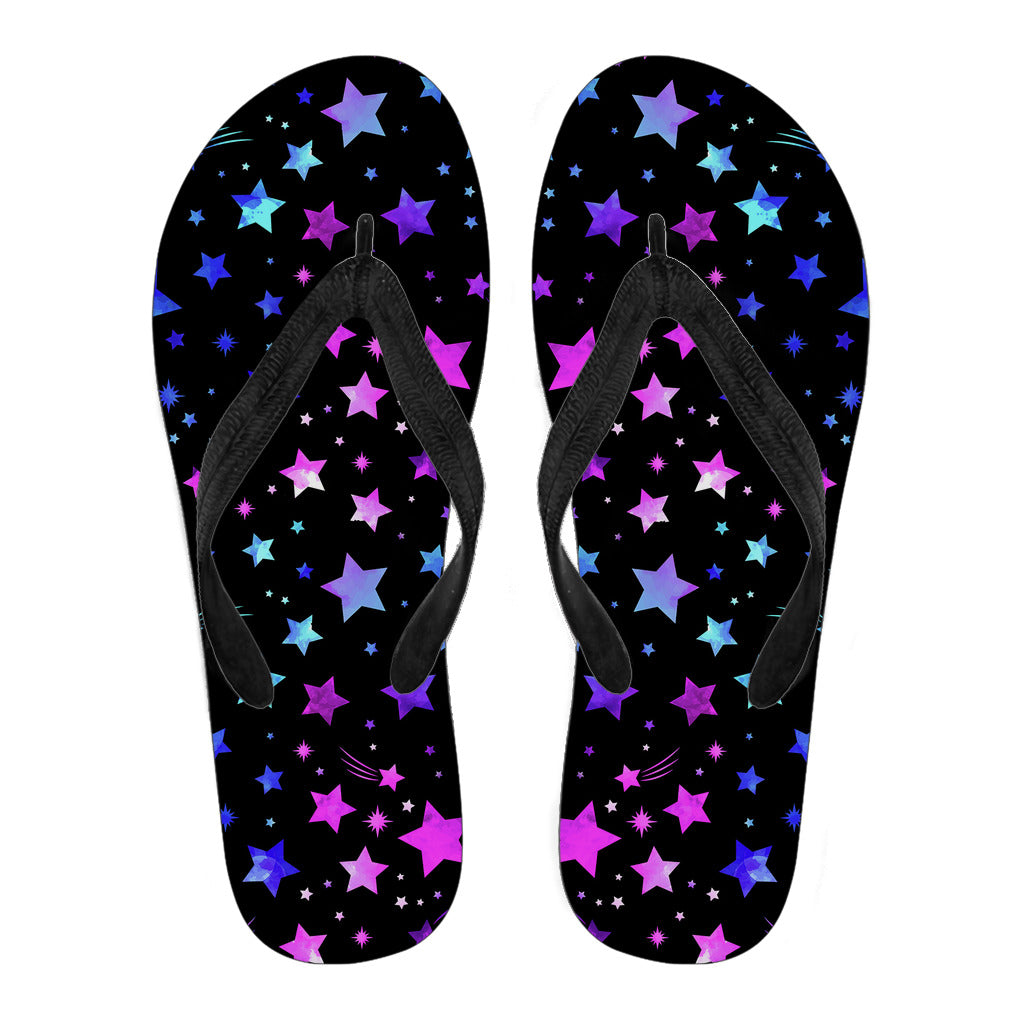 Pink & Purple Stars Flip Flops