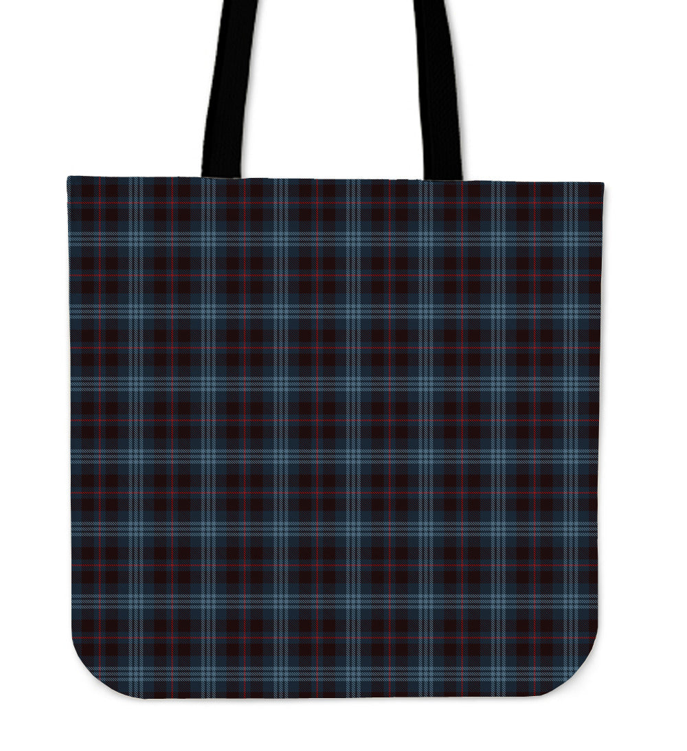 Blue Plaid Canvas Tote Bag