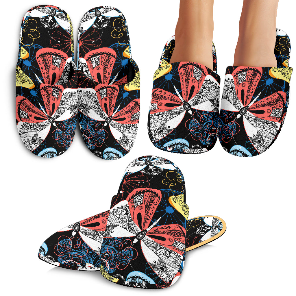 Colorful Butterflies Decor Slippers