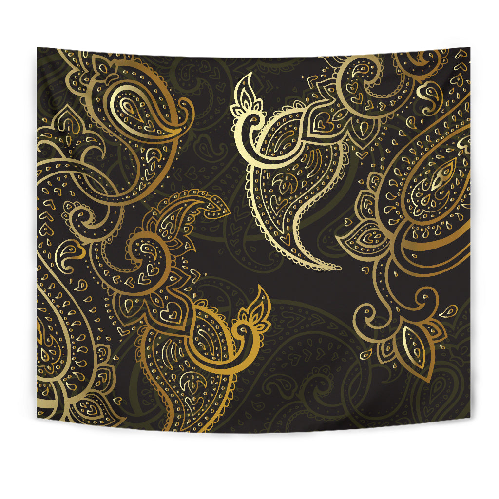 Rusty Gold Brown Decor Wall Tapestry