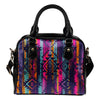 Colorful Boho Chic Bohemian Aztec Streaks Shoulder Handbag