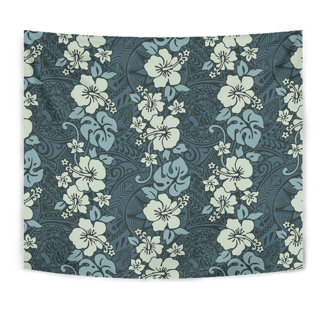 Floral Tribal Polynesian Wall Tapestry