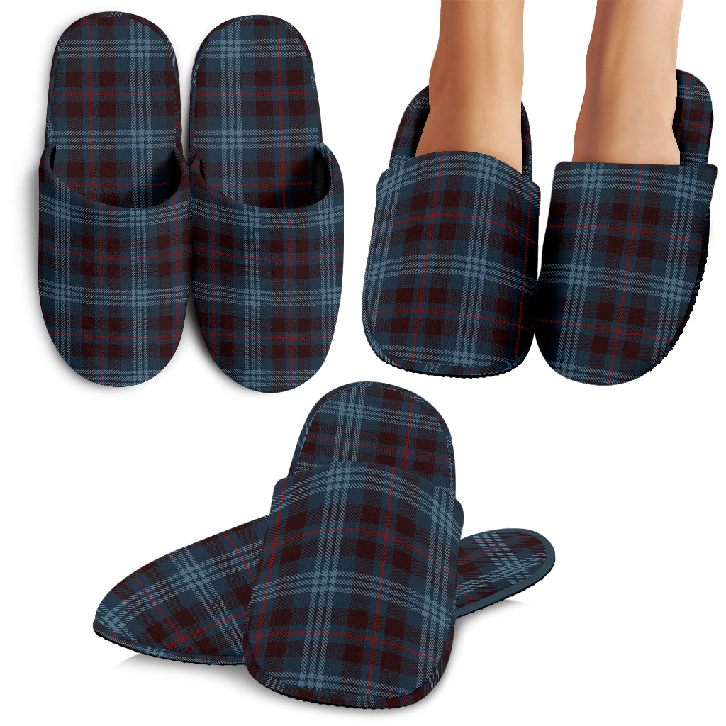 Blue Plaid Slippers