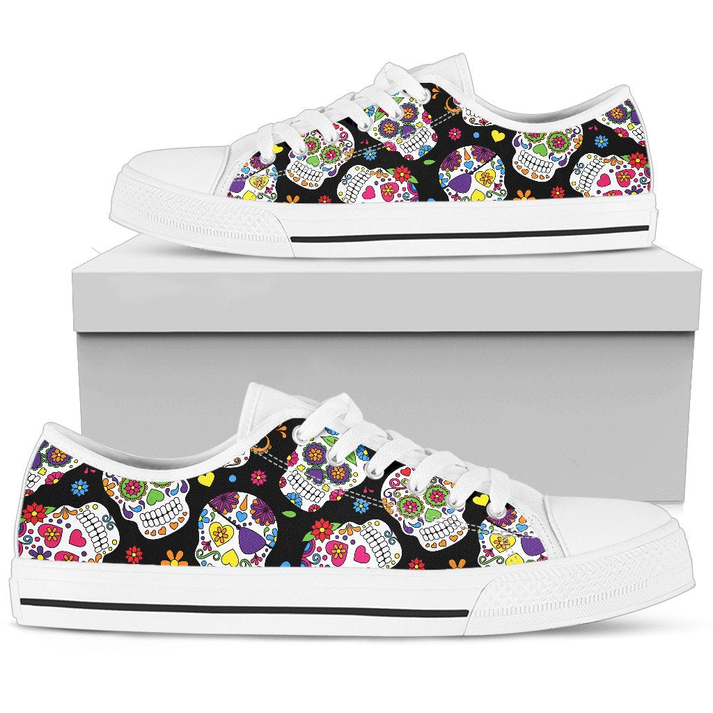 Colorful Sugar Skulls Shoes