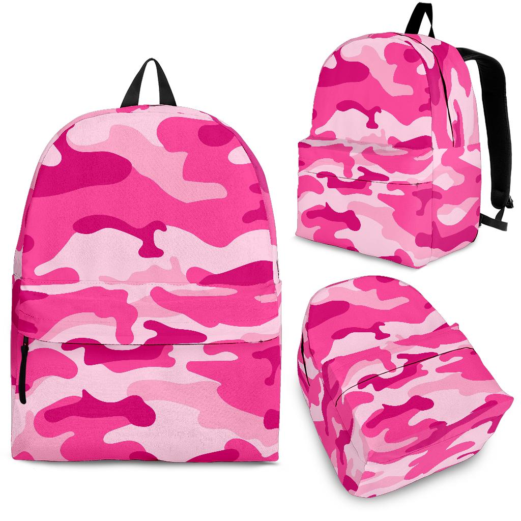 Pink Camouflage Backpack