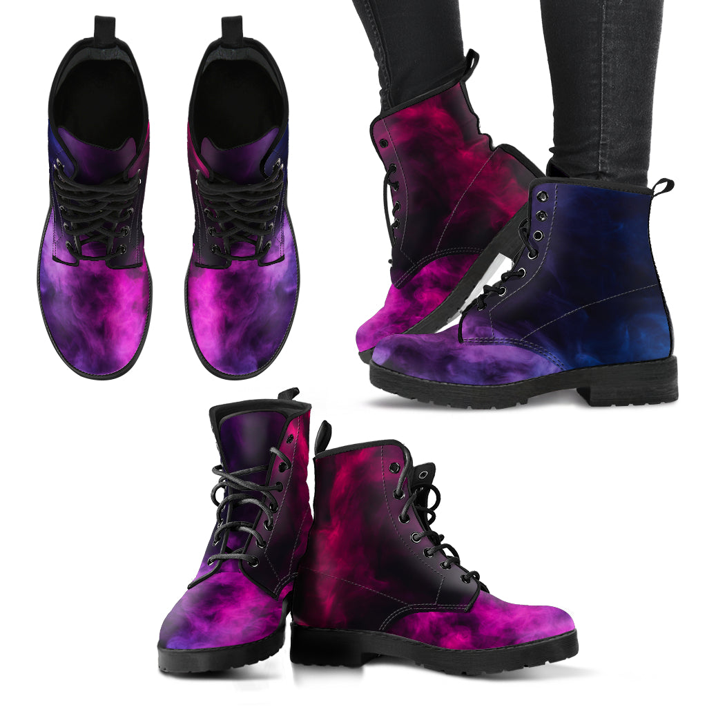 Pink & Purple Smoke Womens Boots