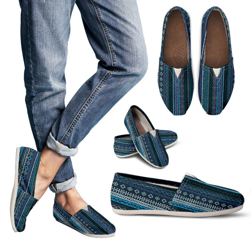 Boho Stripe Decor Casual Shoes