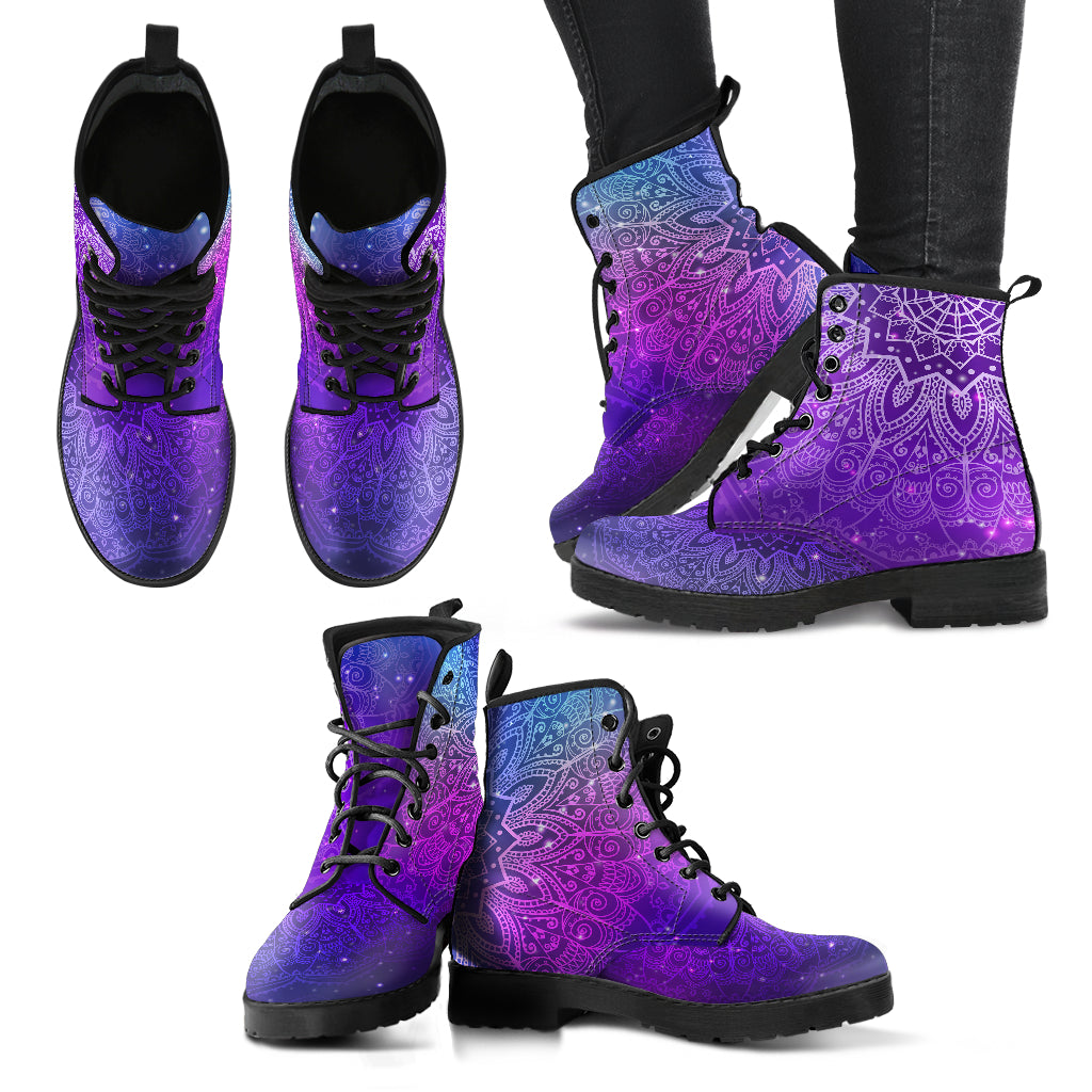 Pink & Purple Mandalas Womens Boots