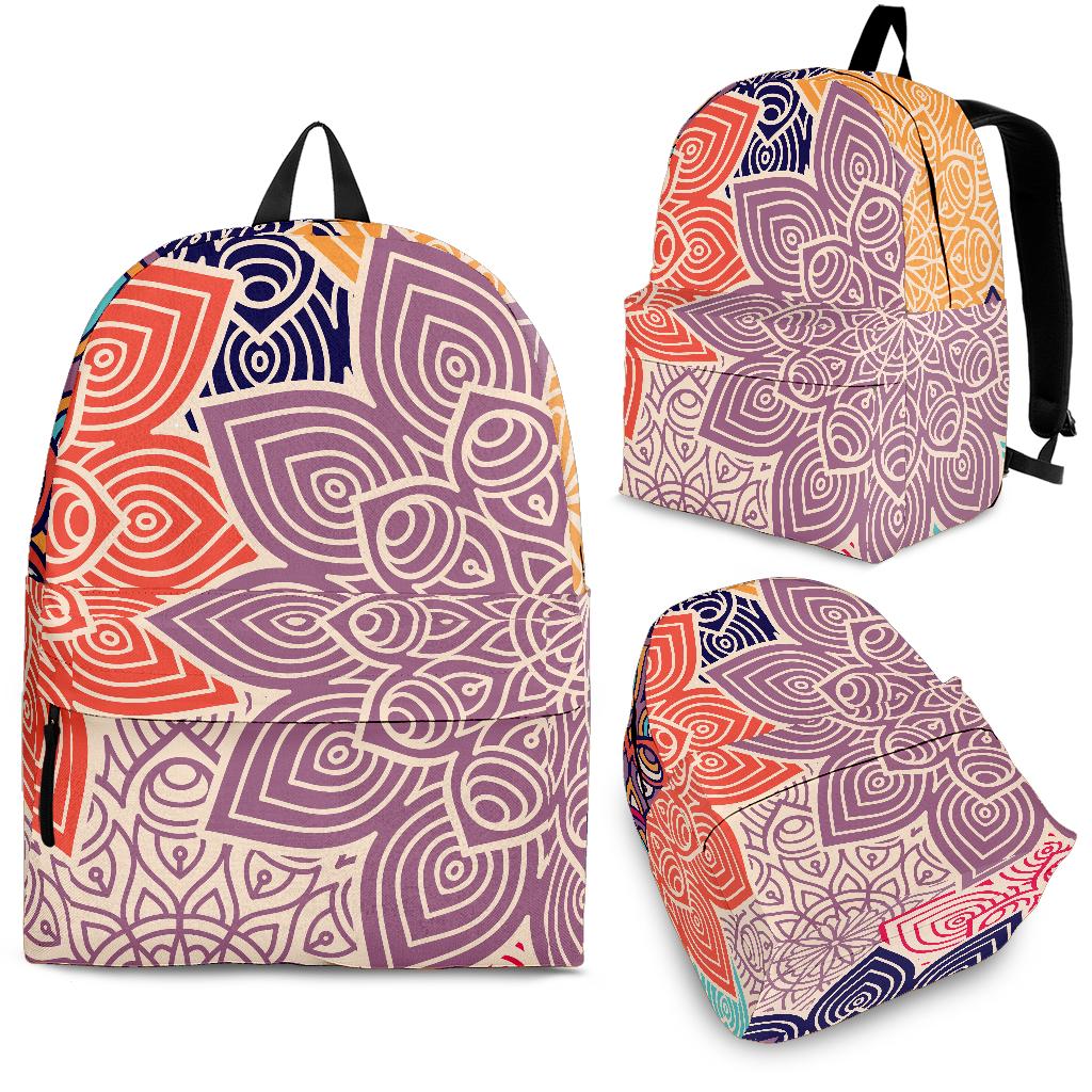 Colorful Floral Mandalas Backpack