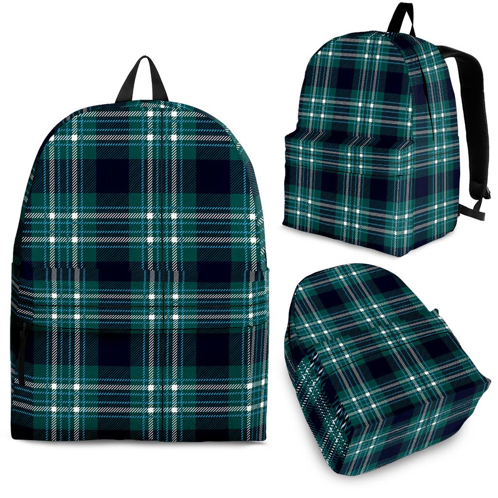 Green Plaid Backpack