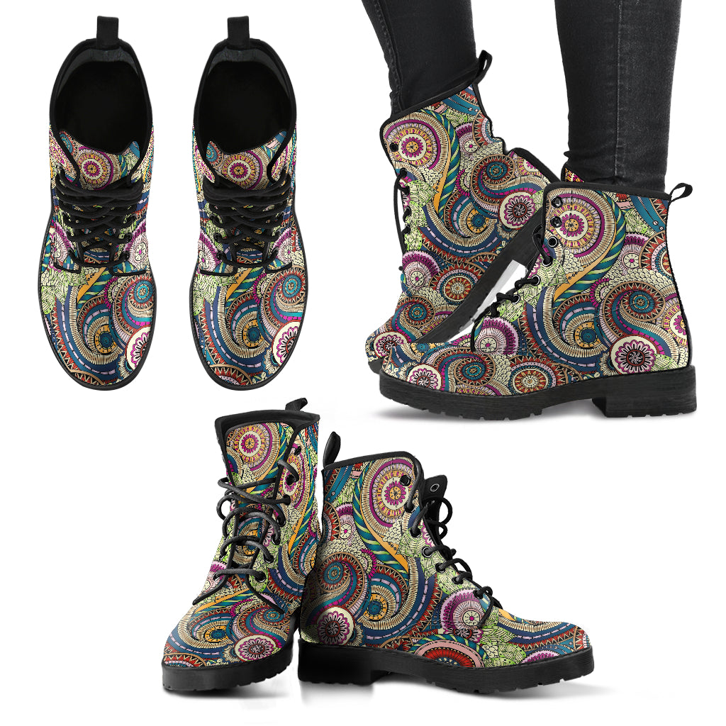 Funky Henna Mandalas Womens Boots
