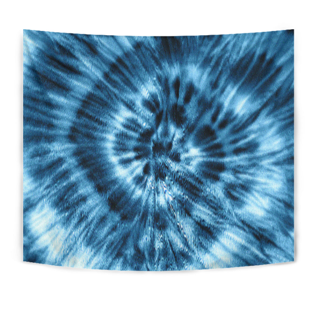 Blue Tie Dye Wall Tapestry