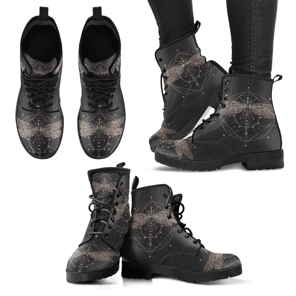Spiritual Dragonfly Womens Boots