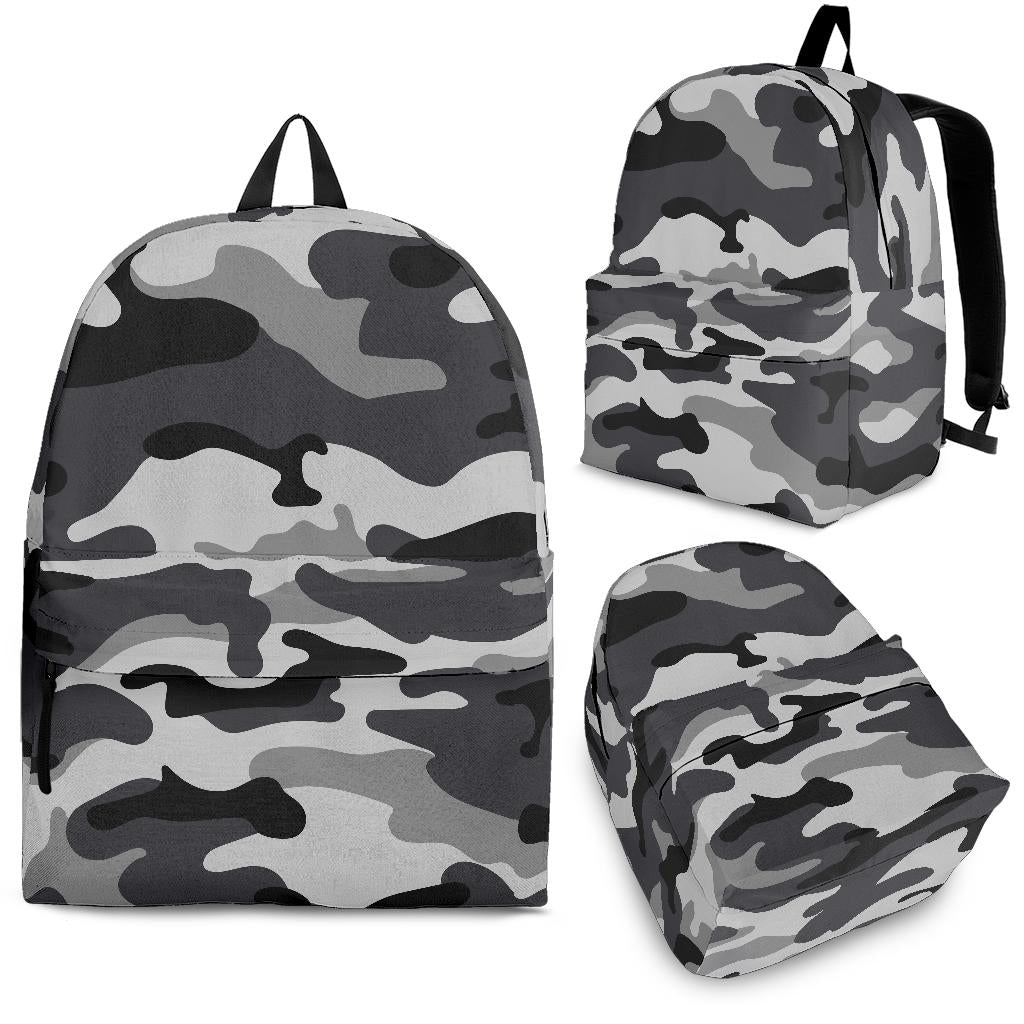 Grey Camouflage Backpack