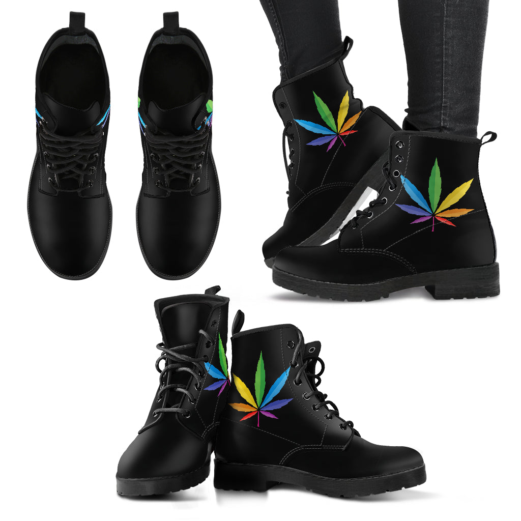 Colorful Cannabis Pride Womens Boots