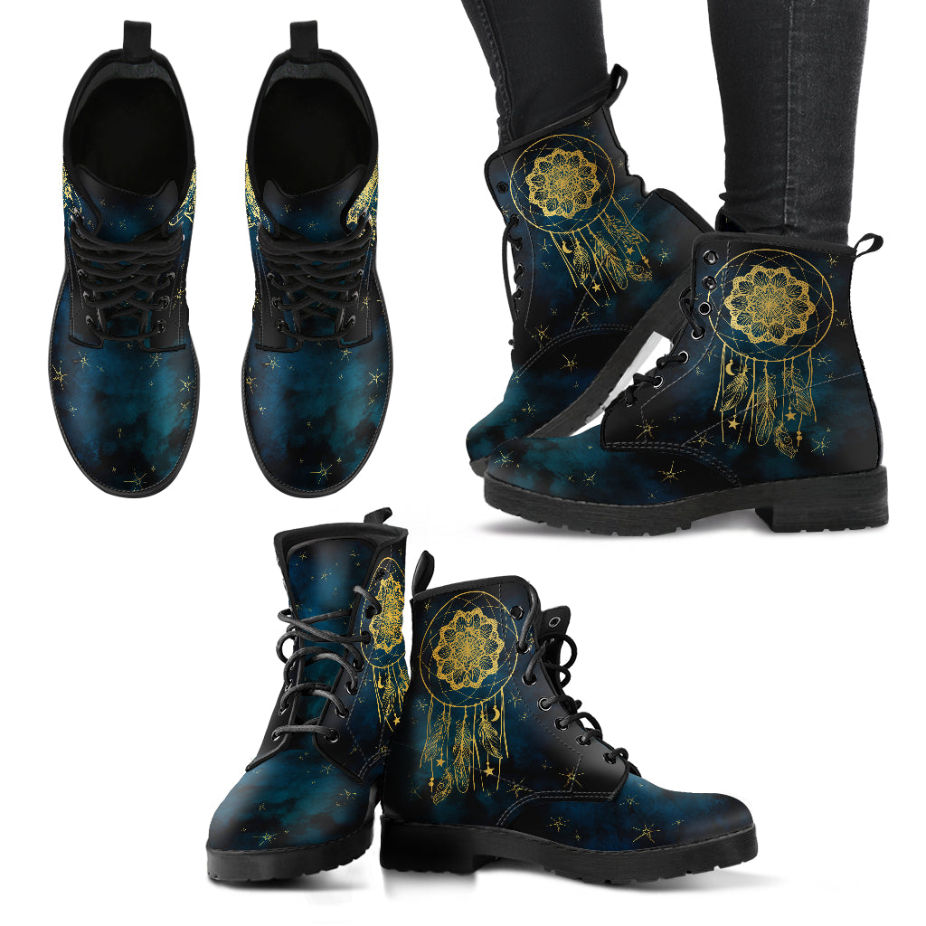 Gold Dream Catcher Womens Boots