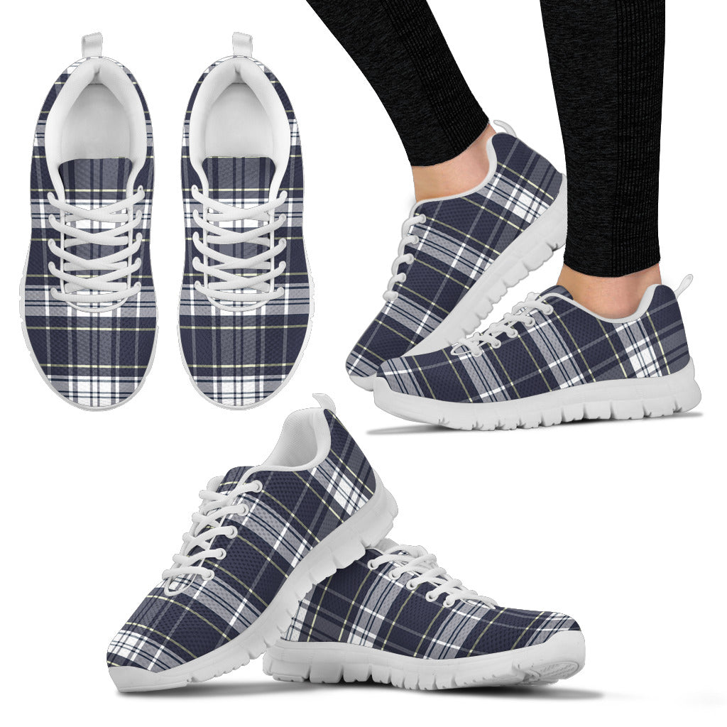 Blue Yellow Plaid Sneakers