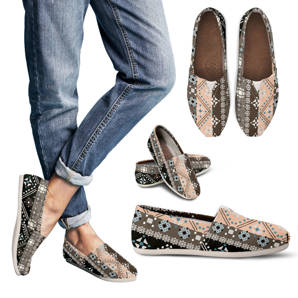 Brown Boho Ethnic Casual Shoes