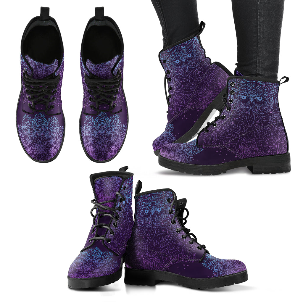 Purple Owl Womens Boots
