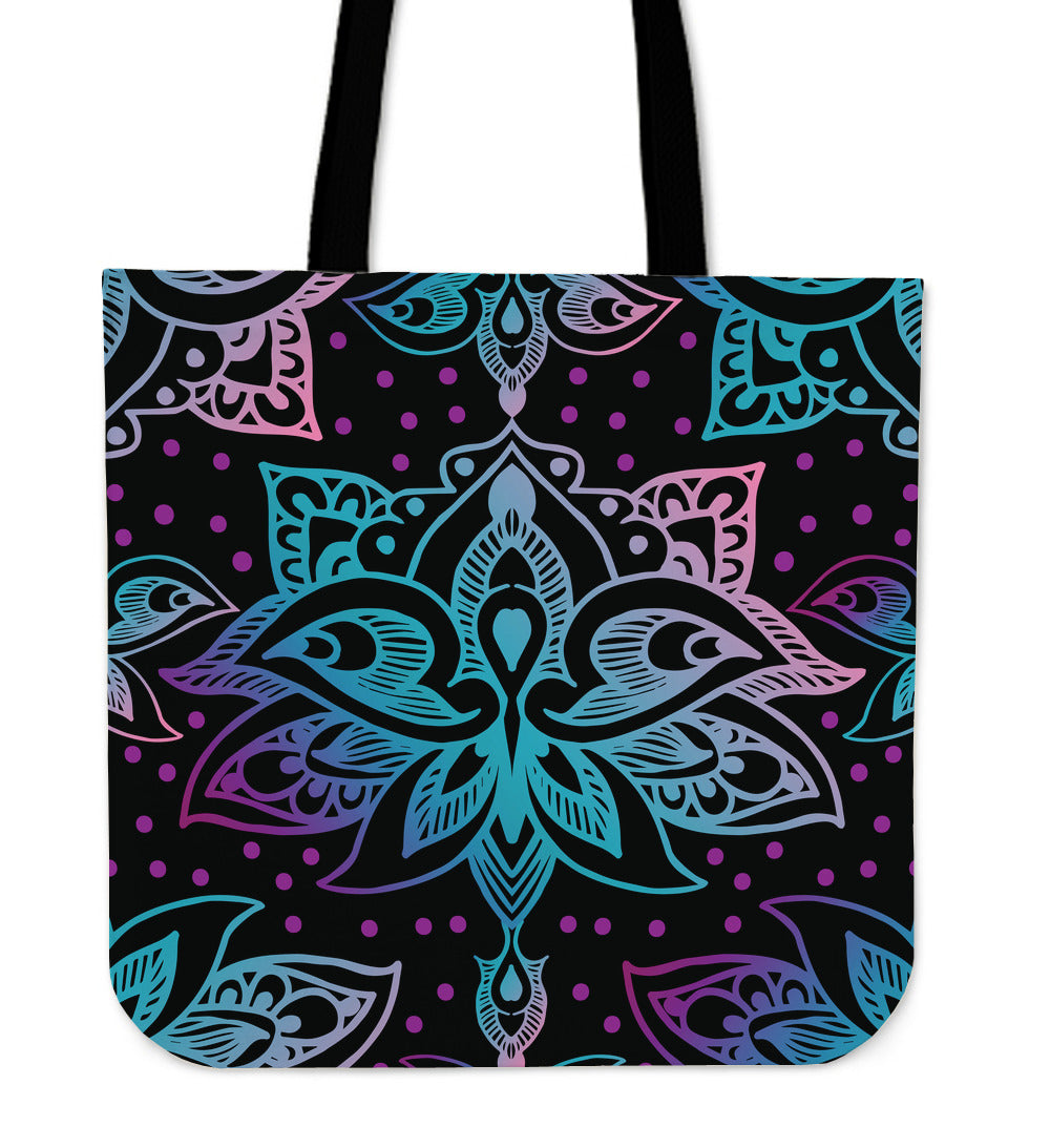 Pink & Purple Decor Canvas Tote Bag