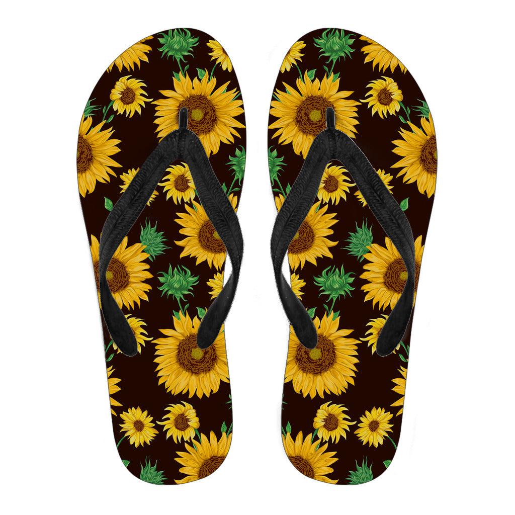 Sunflowers Flip Flops