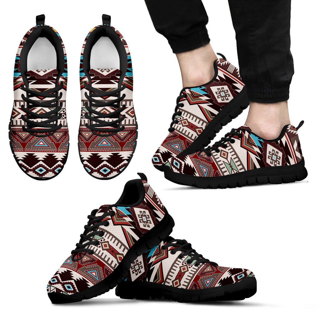 Brown Boho Aztec Sneakers
