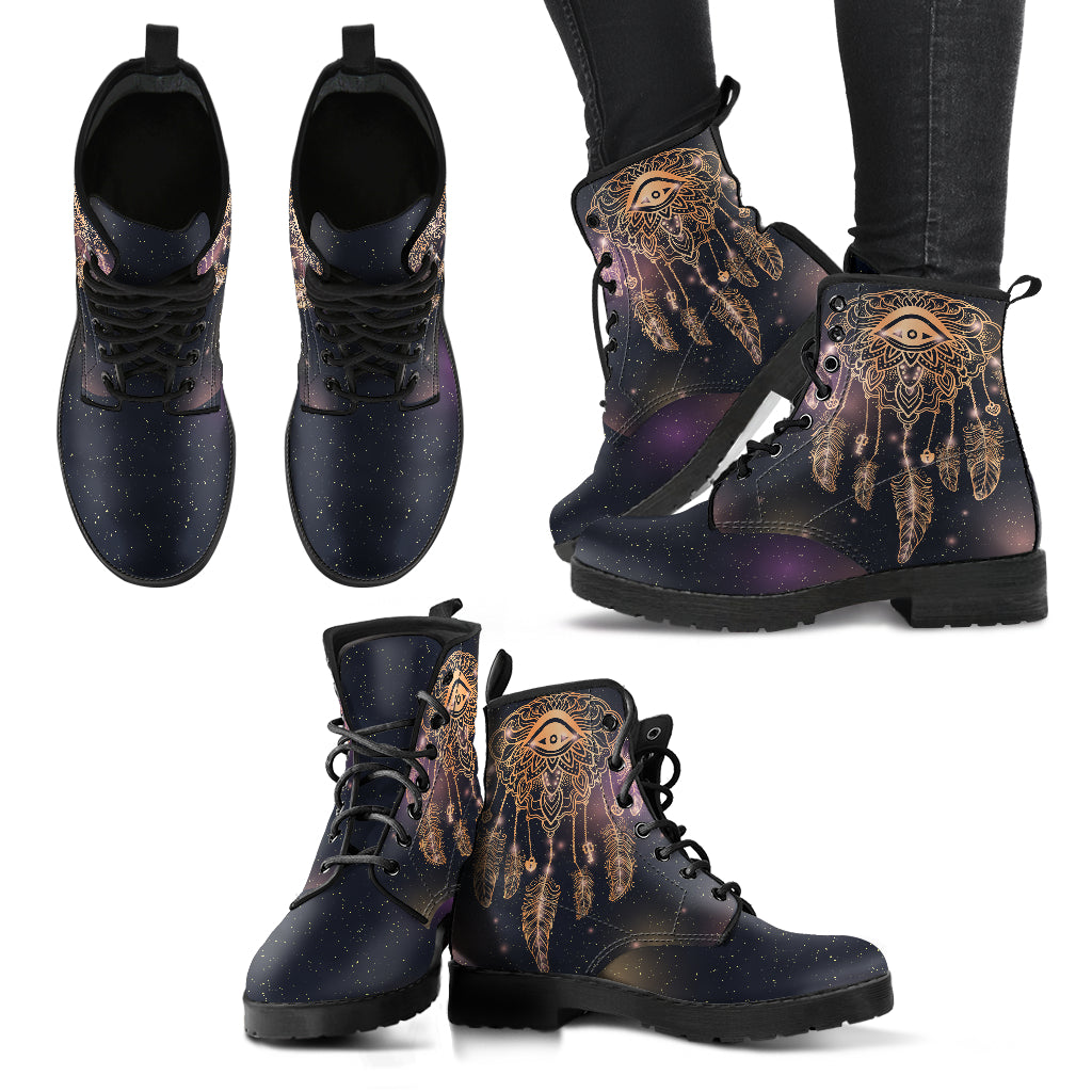 Boho Dream Catcher Eye Womens Boots