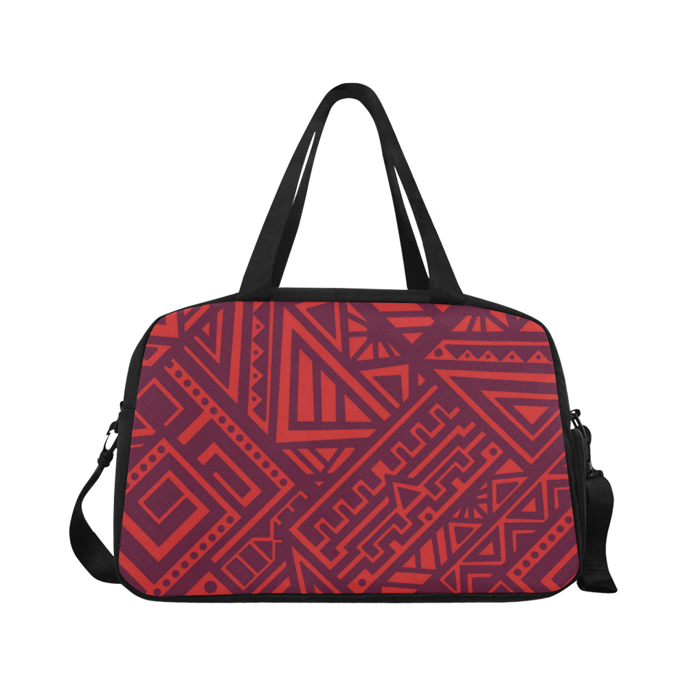 Red Tribal Polynesian Fitness Bag Fitness