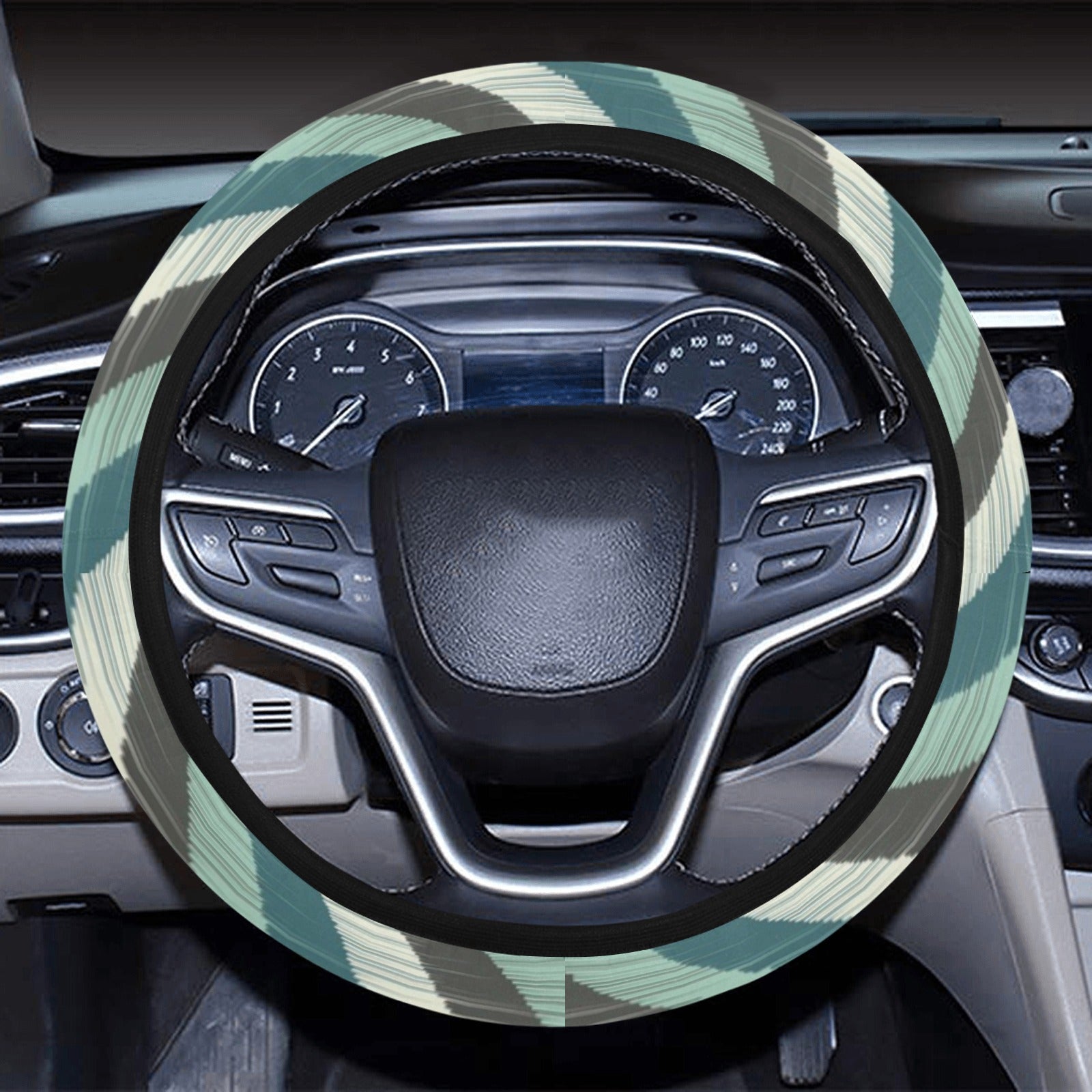Curvy Zig Zag Steering Wheel Cover