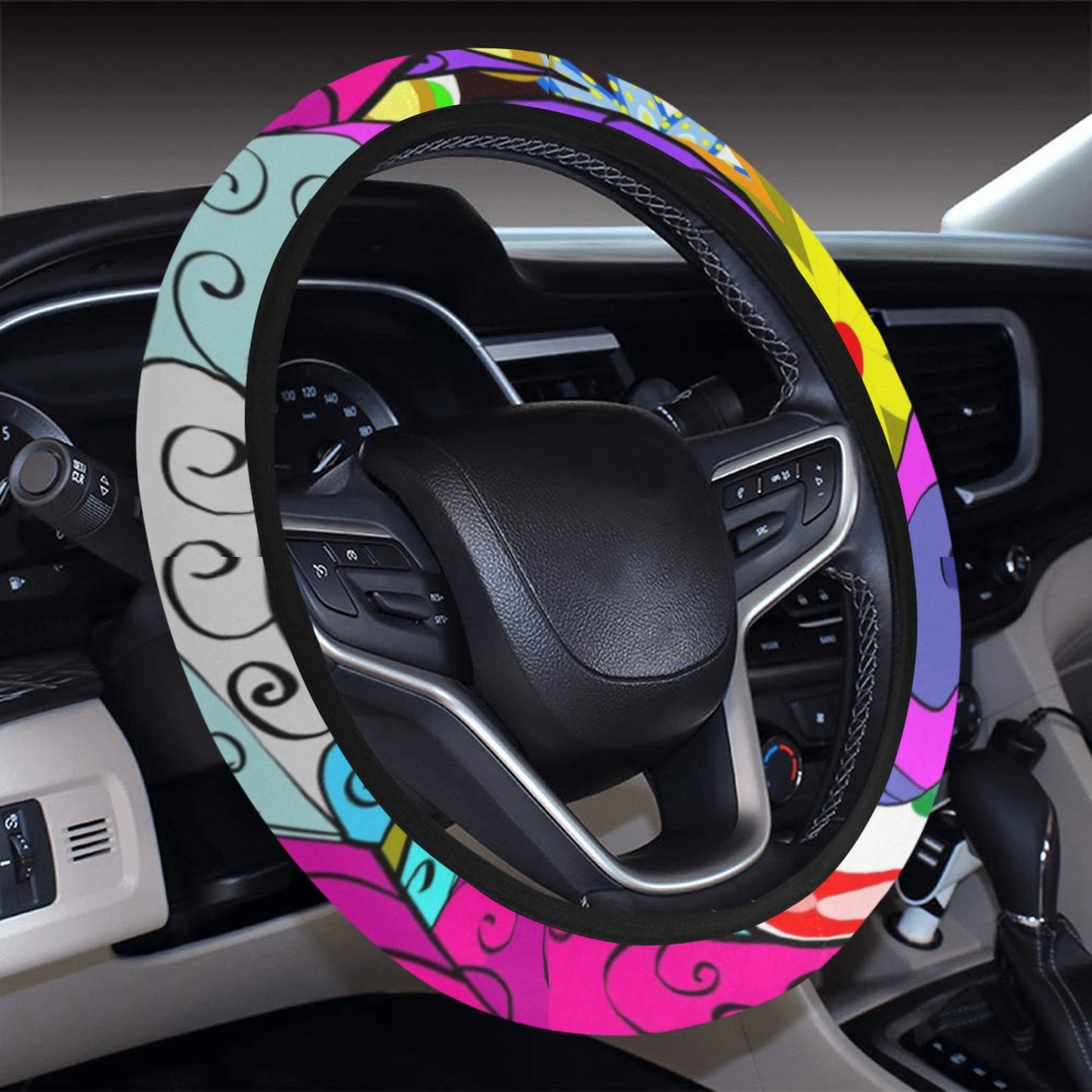 Colorful Decor Steering Wheel Cover
