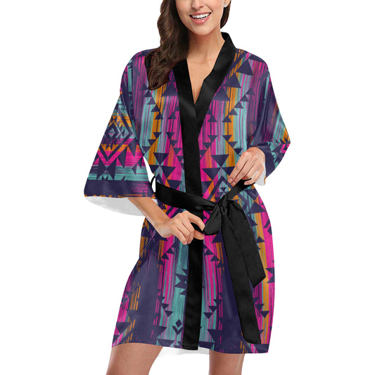 Colorful Boho Chic Aztec Kimono Robe