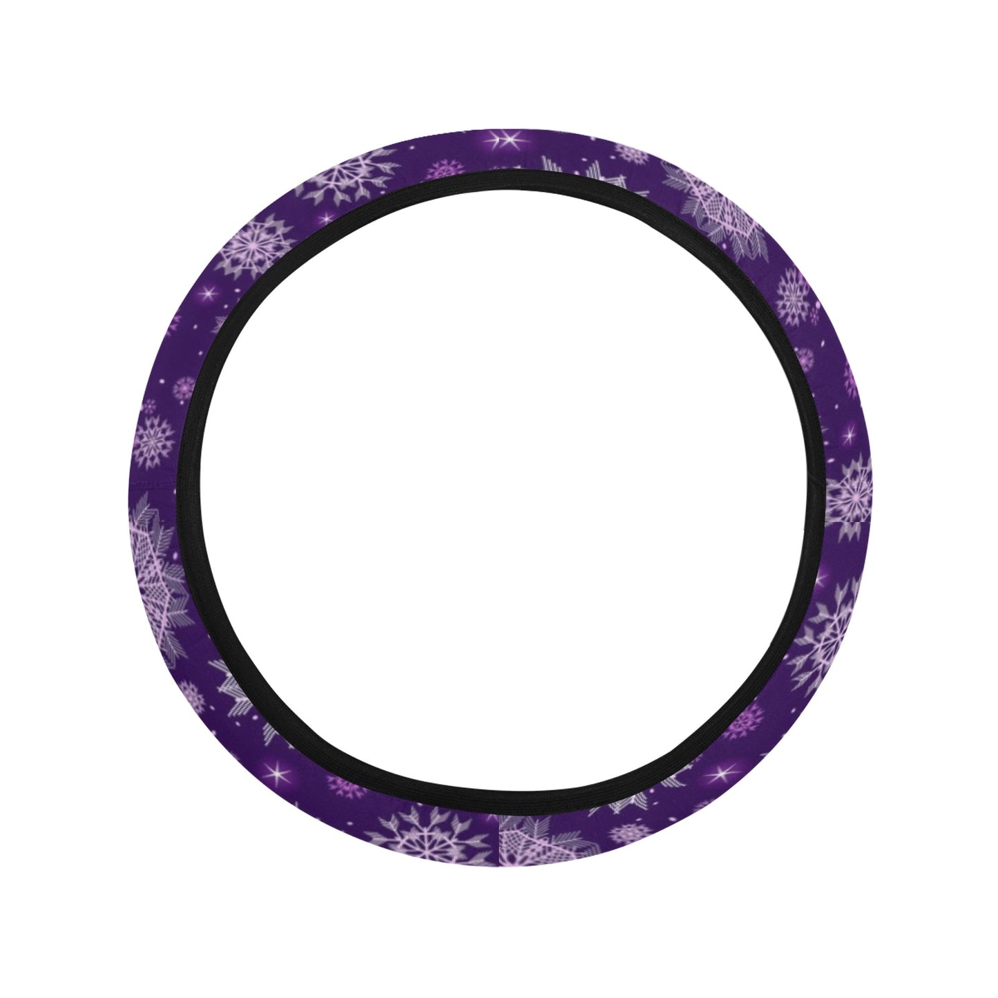 Purple Mandalas Steering Wheel Cover