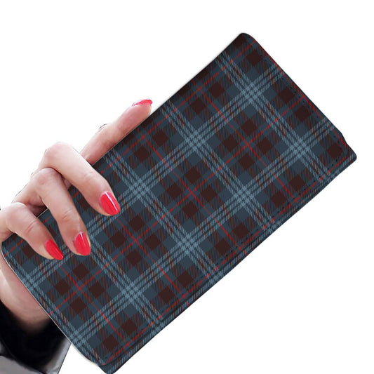 Blue Plaid Womens Wallet