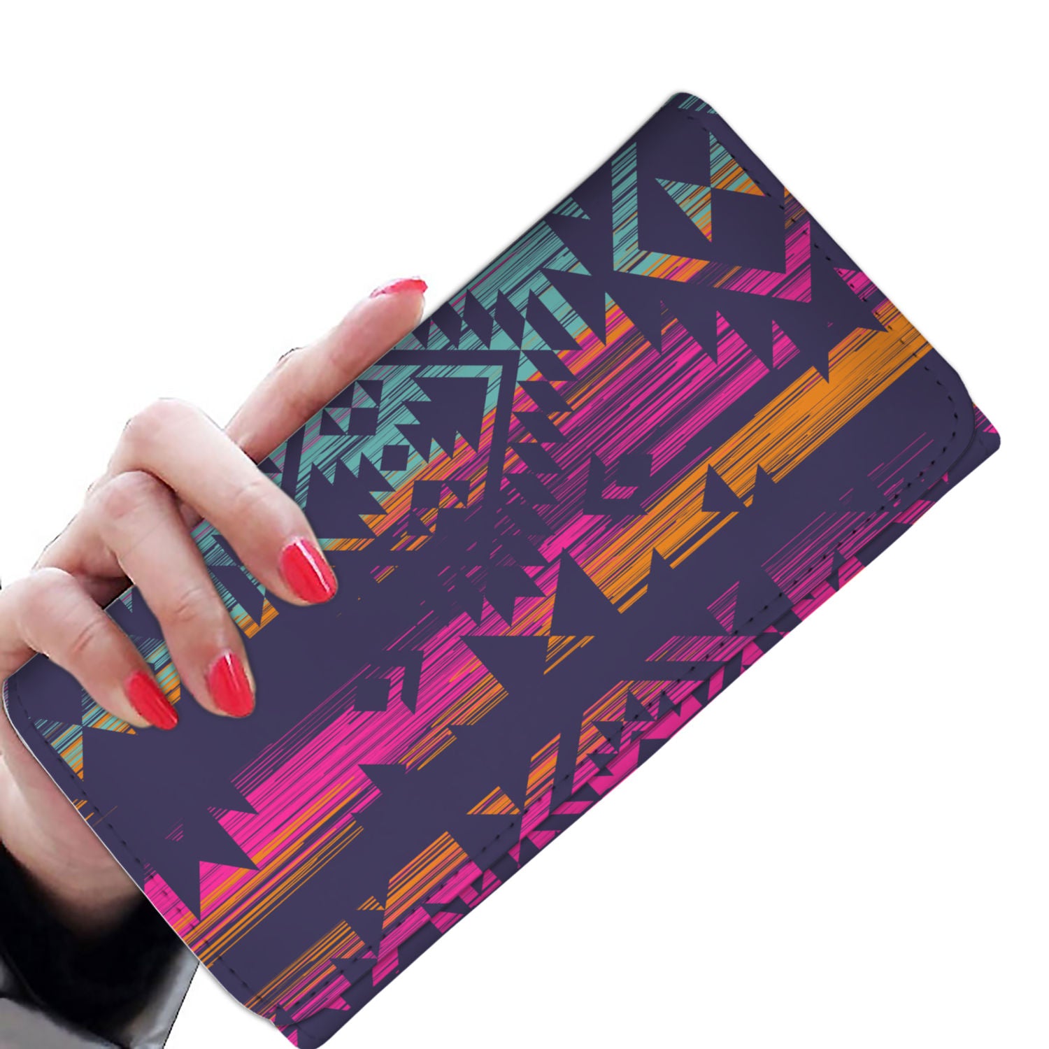 Colorful Boho Chic Bohemian Aztec Womens Wallet