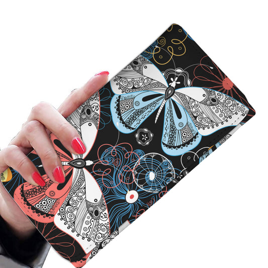 Colorful Butterflies Decor Womens Wallet