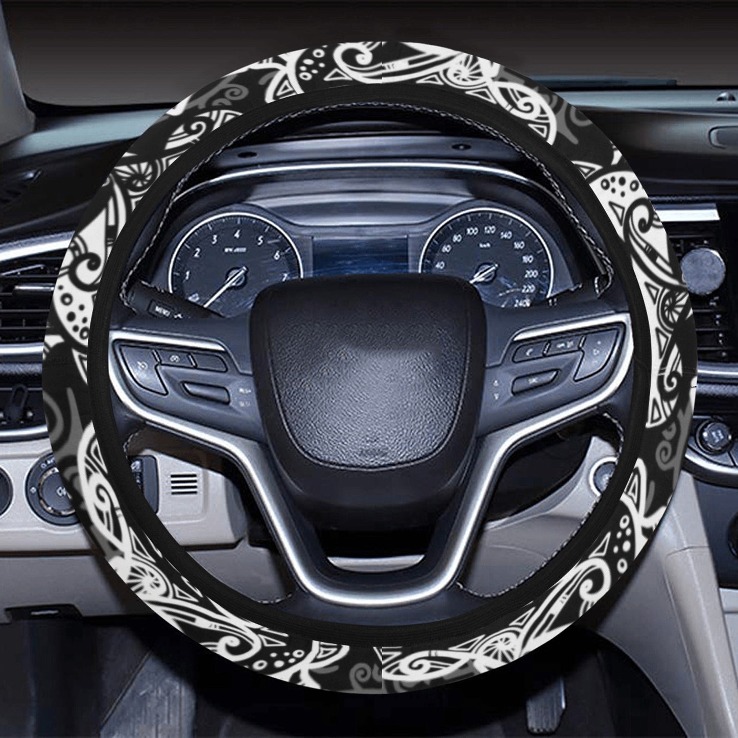Tribal Turtle Steering Wheel Cover