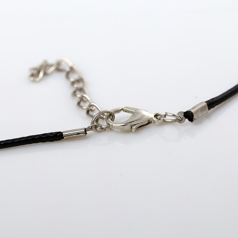 Mens Alloy Tribal Flame Pendant Necklace