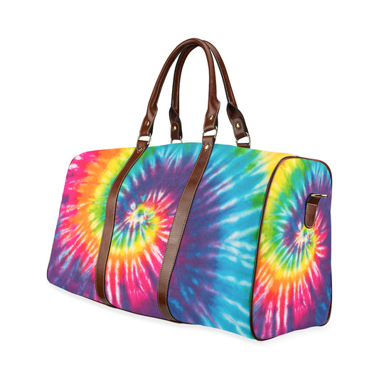 Colorful Tie Dye Spiral Travel Bag