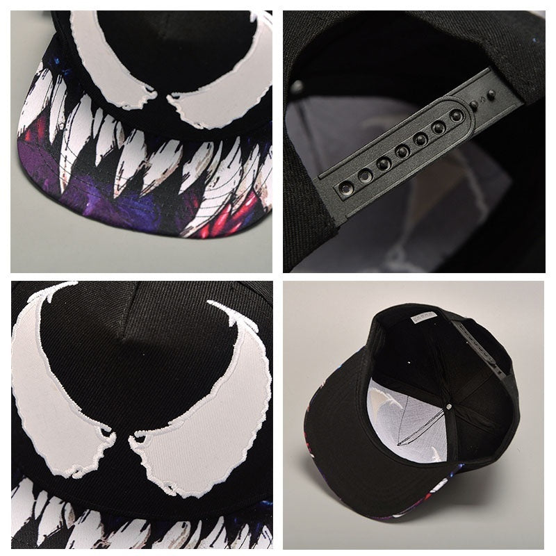 Venom Spider Eyes Snapback Hat