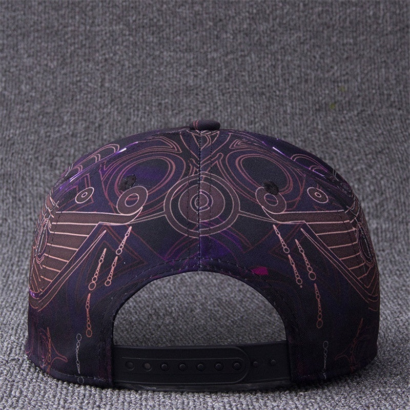 Egypt Hieroglyphics Print Punk Snapback Hat